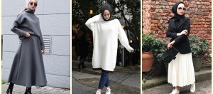 Tesettürlü Bayanlar İçin Kış Sokak Modası