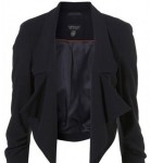 siyah asimetrik ceket modeli