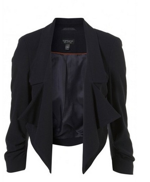 siyah asimetrik ceket modeli